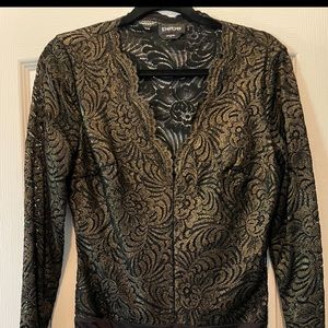 Black with a hint of brown body suit